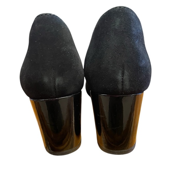 Collection by Clarks Chantelle Ava Black Suede Pumps Comfort Classic 7 M - Picture 4 of 7